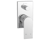 Abey Gareth Ashton Park Avenue Shower Bath Wall Mixer W Divertor - Gun Metal